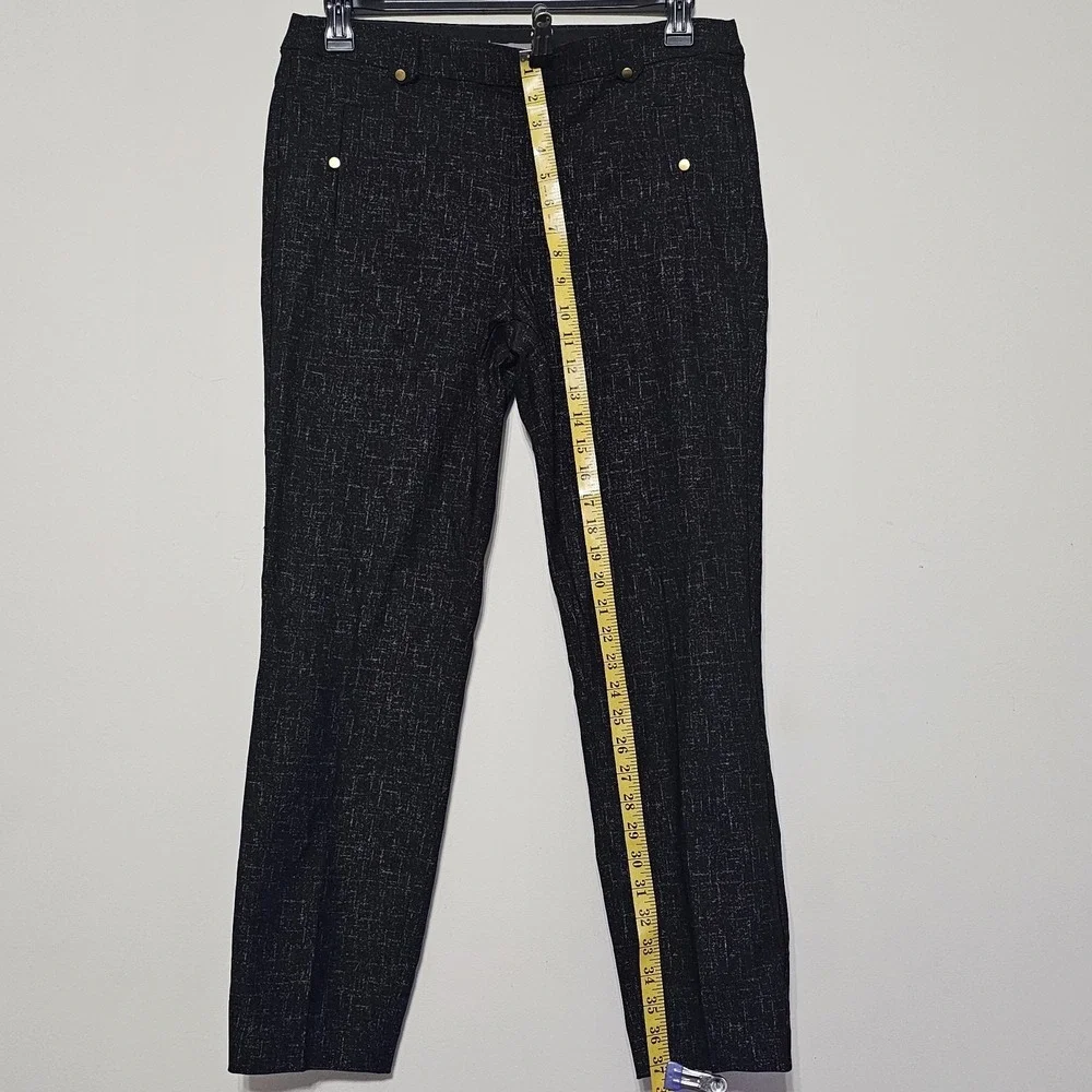 Maurices Women's Pants Size Large 12/14 Regular Black Gold Elastic Waistband 524 - Picture 3 of 11